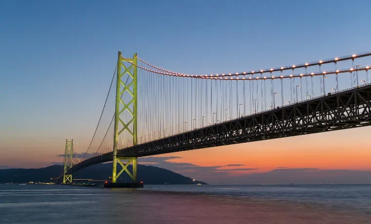 akashi kaikyo bridge sunset