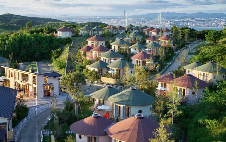 Grand Chariot Awaji Island villas with scenic ocean views and nature landscape